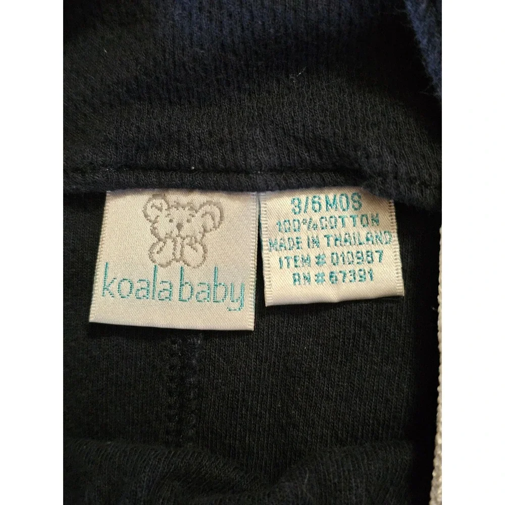Vintage Blue Corduroy Baby Boy Overalls. Koala Baby‎ 3-6mos. Train choo choo